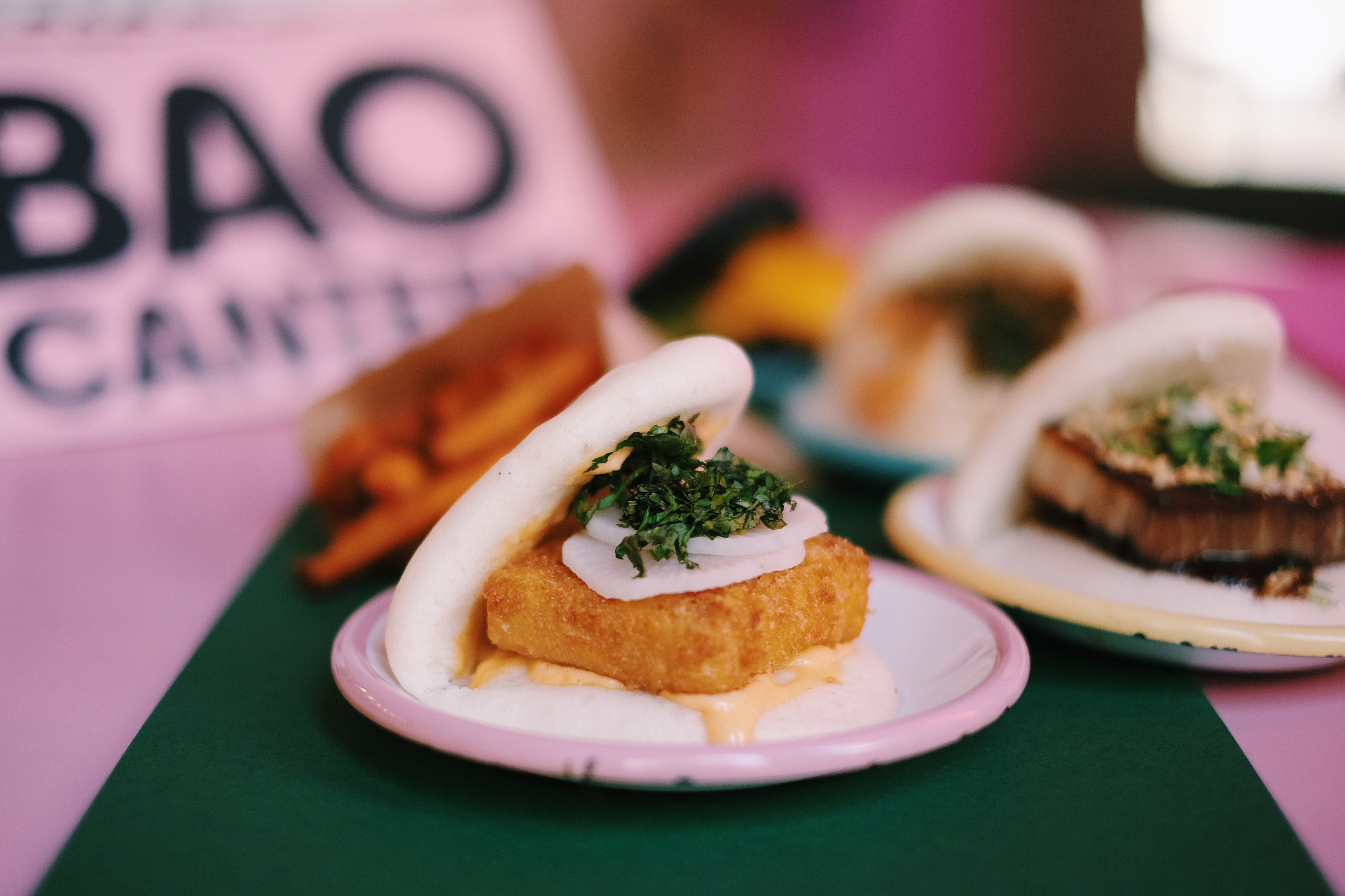 Mini bao burger